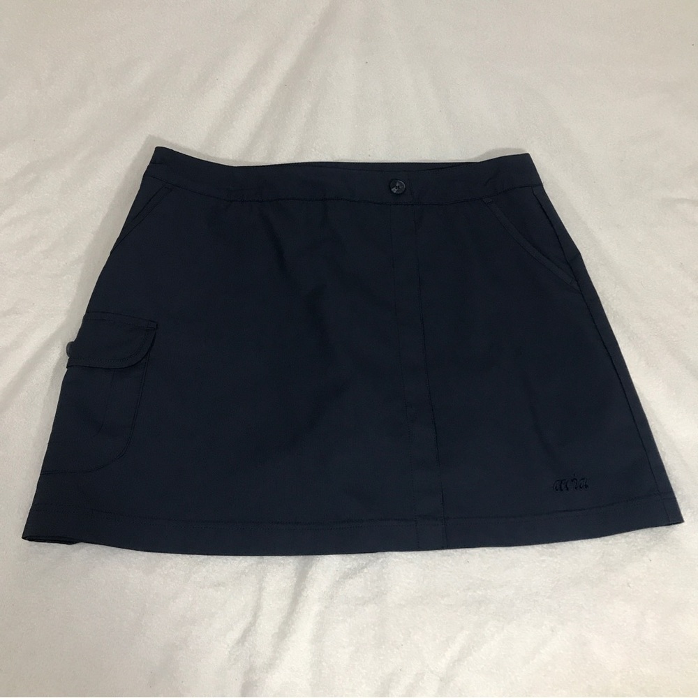 Avia Navy Golf Tennis Stretch Skort Skirt with Built in Shorts Pocket Small